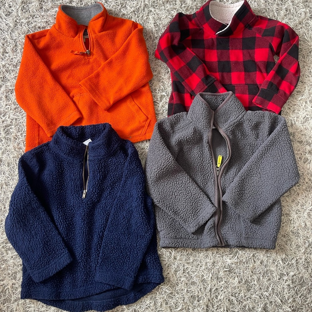 4 sweatshirts